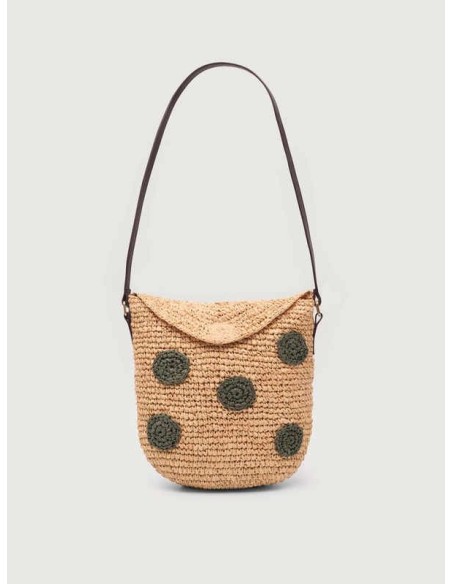 Bandolera de rafia fantasía Beige Nice Things