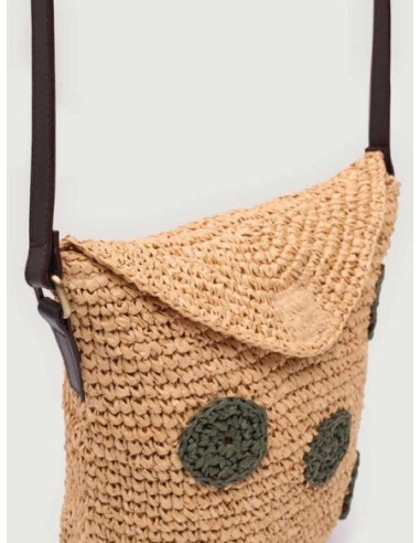 Bandolera de rafia fantasía Beige Nice Things