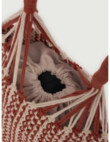 Bolso de macramé bicolor Terracota Nice Things