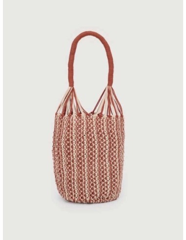 Bolso de macramé bicolor Terracota Nice Things