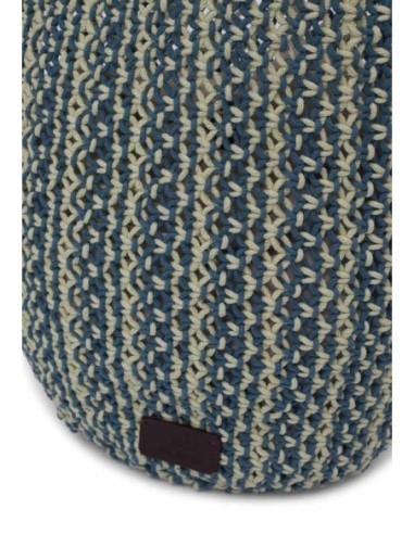 Bolso de macramé bicolor Azul lavado Nice Things