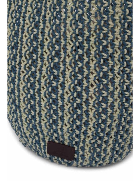 Bolso de macramé bicolor Azul lavado Nice Things