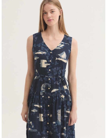 Vestido Midsummer Books Marino Nice Things