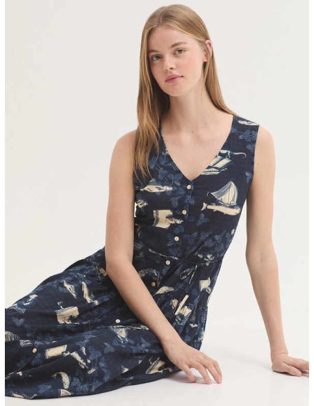 Vestido Midsummer Books Marino Nice Things