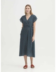 Vestido midi Hellenic Waves Azul Nice Things