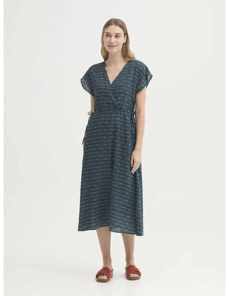 Vestido midi Hellenic Waves Azul Nice Things