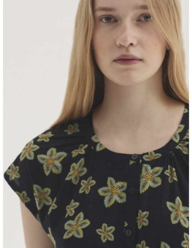 Vestido fluido Star Flowers Azul Nice Things