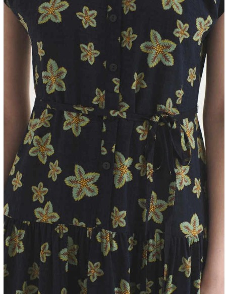 Vestido fluido Star Flowers Azul Nice Things