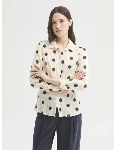 Camisa básica #99 Brush Dot Crudo Nice Things