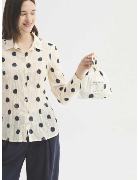 Camisa básica #99 Brush Dot Crudo Nice Things