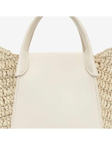 Capazo pequeño beige TOUS Tulip Rafia