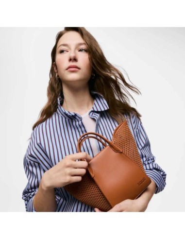Capazo pequeño camel TOUS Tulip Cutout