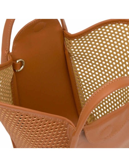 Capazo pequeño camel TOUS Tulip Cutout