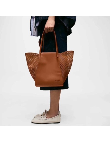 Capazo mediano camel TOUS Tulip Cutout