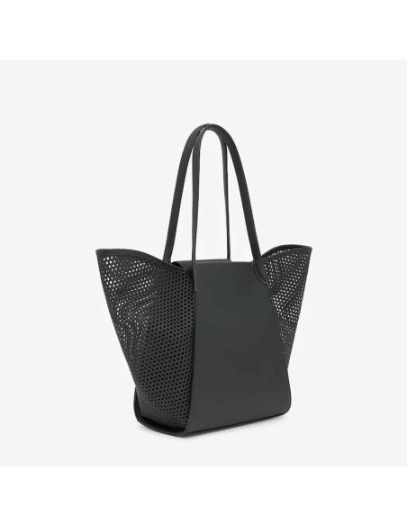 Capazo mediano negro TOUS Tulip Cutout