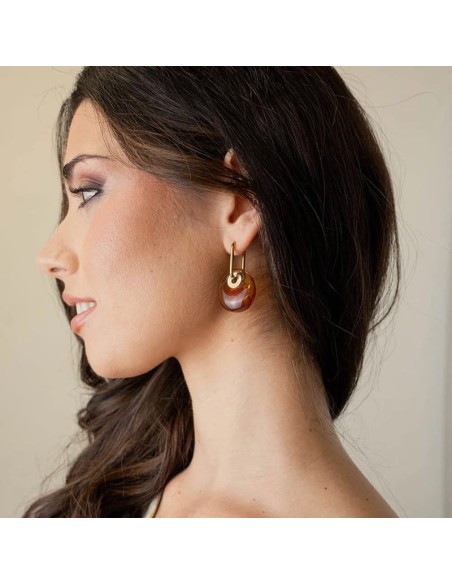 Pendientes Marbles Xyra Anartxy Rosa