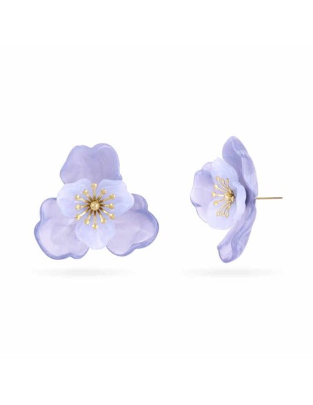 Pendientes Bloom Fiora Morado Anartxy