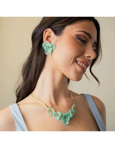 Pendientes Bloom Fiora verde Anartxy