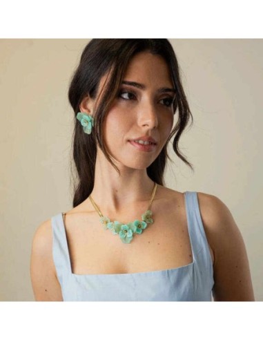 Pendientes Bloom Fiora verde Anartxy