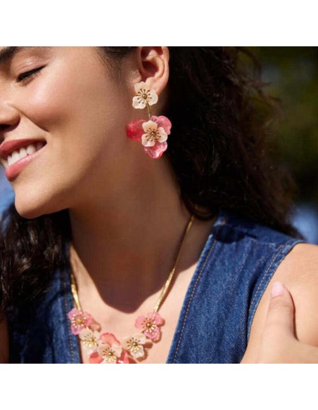 Pendientes Bloom Sylva Anartxy rosa
