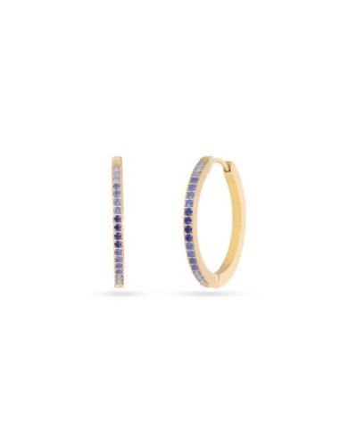 Pendientes Sparkle Zirelle Anartxy dorado azul