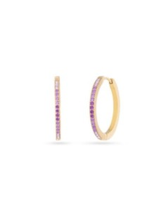 Pendientes Sparkle Zirelle Anartxy dorado morado