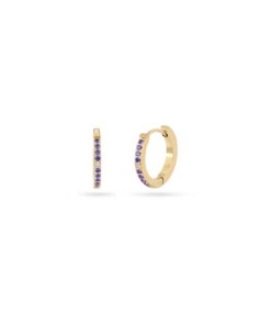 Pendientes Sparkle Lixia Anartxy dorado azul claro 2