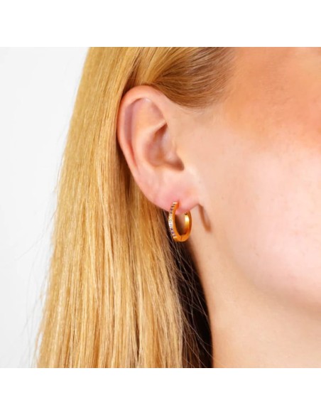Pendientes Sparkle Lixia Anartxy dorado morado