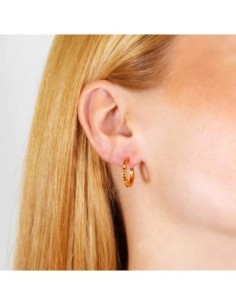 Pendientes Sparkle Lixia Anartxy dorado marrón 2
