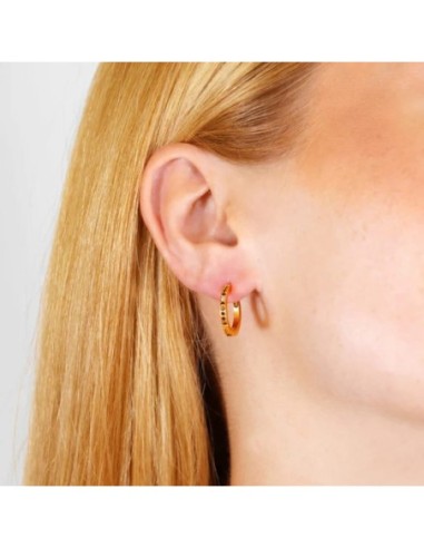 Pendientes Sparkle Lixia Anartxy dorado marrón