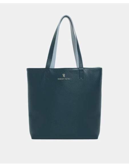 Shopper grano reversible con neceser Azul Robert Pietri