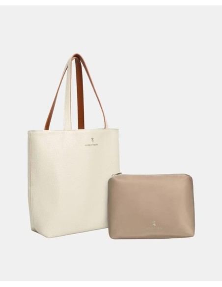 Shopper grano reversible con neceser Marrón Robert Pietri