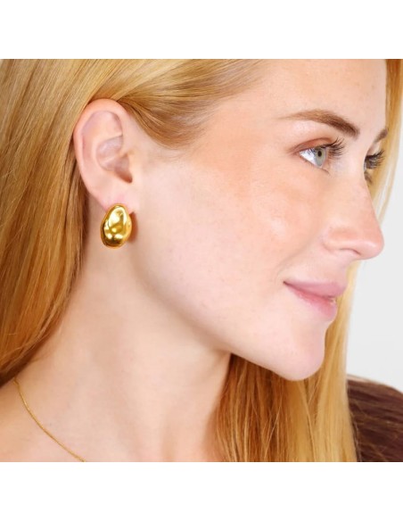 Pendientes Anartxy  Waves Core dorado