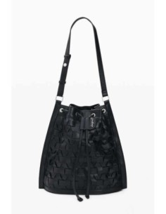 Mochila Desigual trenzada negra