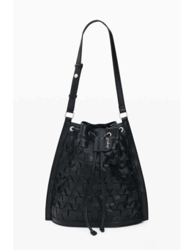 Mochila Desigual trenzada negra