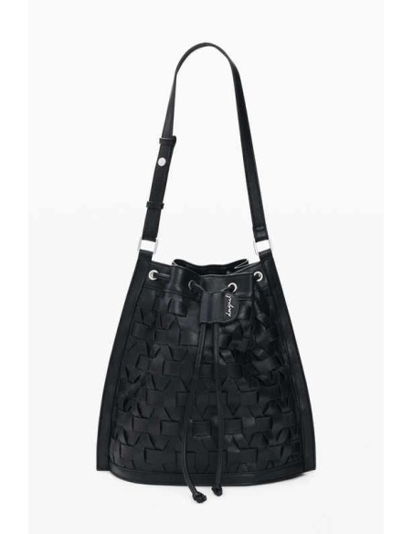 Mochila Desigual trenzada negra