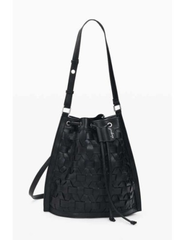 Mochila Desigual trenzada negra