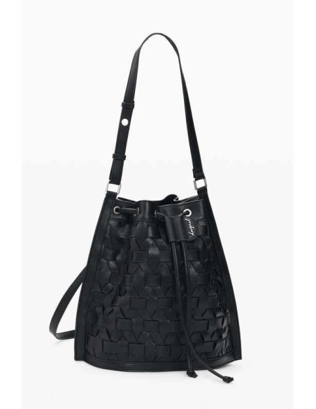 Mochila Desigual trenzada negra