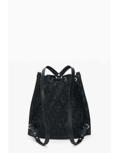 Mochila Desigual trenzada negra