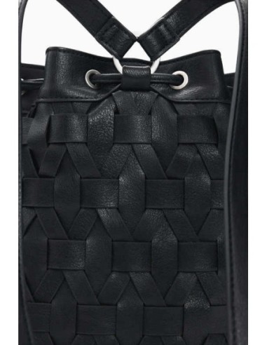 Mochila Desigual trenzada negra