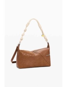 Bolso Desigual bordados camel