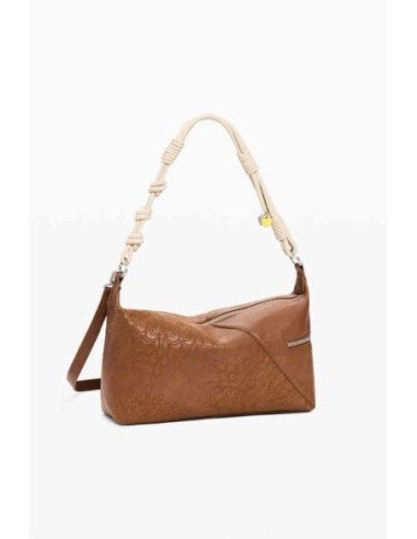 Bolso Desigual bordados camel