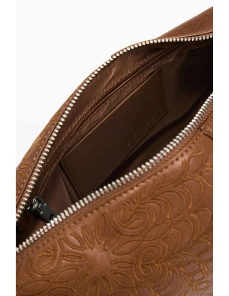 Bolso Desigual bordados camel