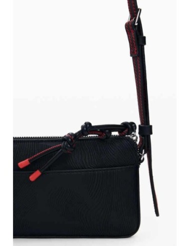 Monedero bandolera Desigual textura pequeño