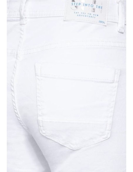 Pantalón Cecil Jeans Toronto Blanco