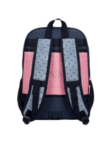 Mochila Escolar Pepe Jeans Noni Denim Dos Compartimentos