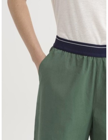 Pantalón de popelín sobretintado con goma Nice Things