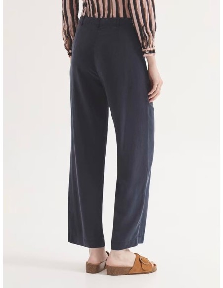Pantalón de Tencel sobretintado con bolsillos Nice Things marino