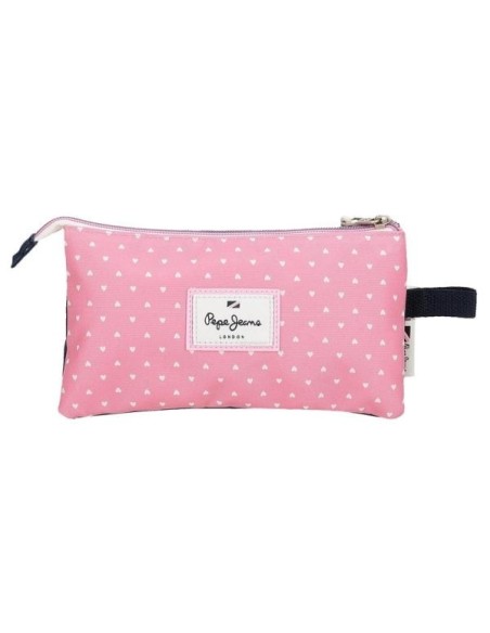 Estuche Pepe Jeans Nori Denim Tres Compartimentos