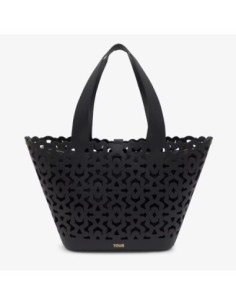 Capazo grande negro TOUS Bear Shock